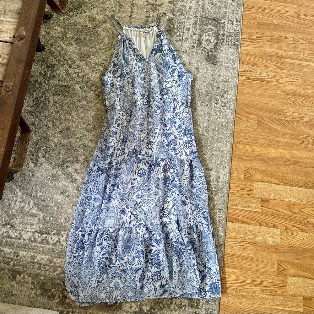 Wallflower Elegant Blue Floral Women's Dress
